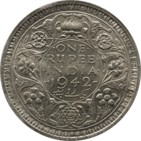 1 rupia 1942 indie brytyjskie a